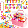 FUNZBO 850pcs Pop Beads Jewelry Making Kit - Creative Snap Beads