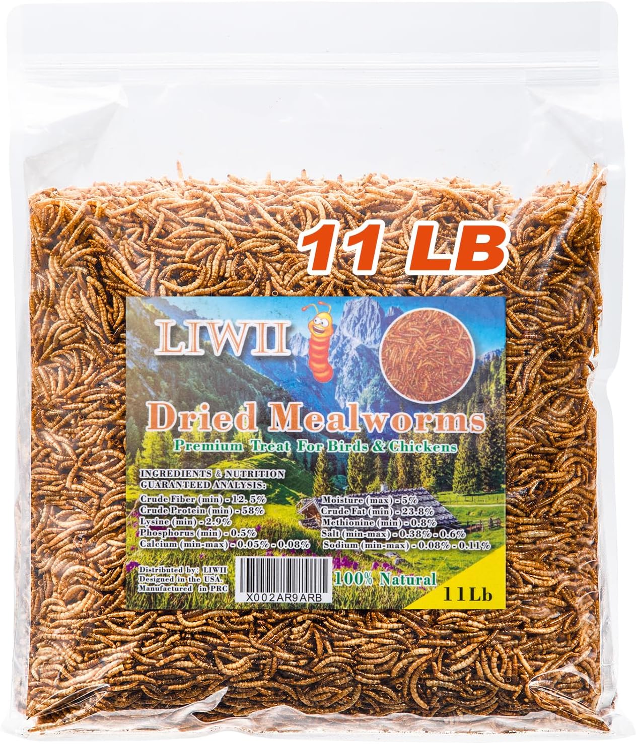 Dried Mealworms - 100% Natural High Protein Treats for Pets