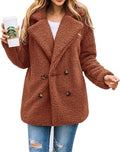 Women's Sherpa Fleece Faux Fur Oversized Winter Coat - Cozy Shacket