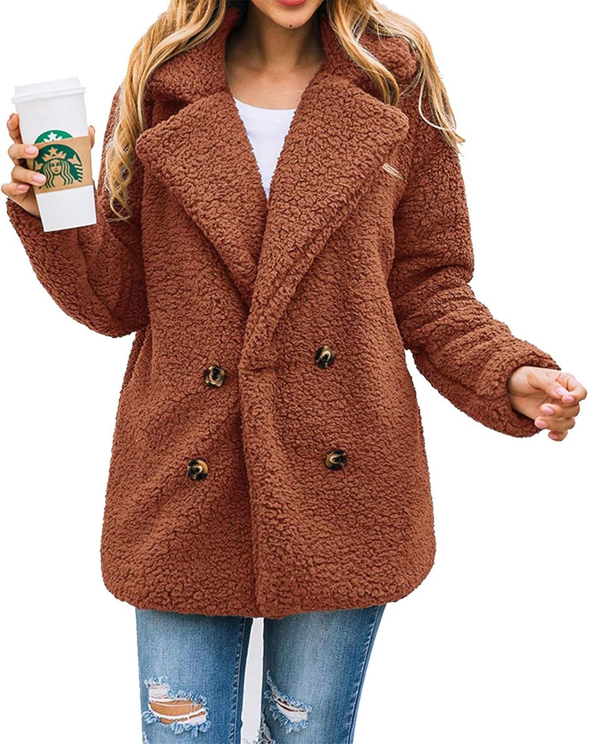 Trendy Women's Sherpa Fleece Winter Coats for Cozy Style