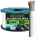 GEARit 6 Gauge Marine Electrical Primary Wire (50ft) - Marine Grade