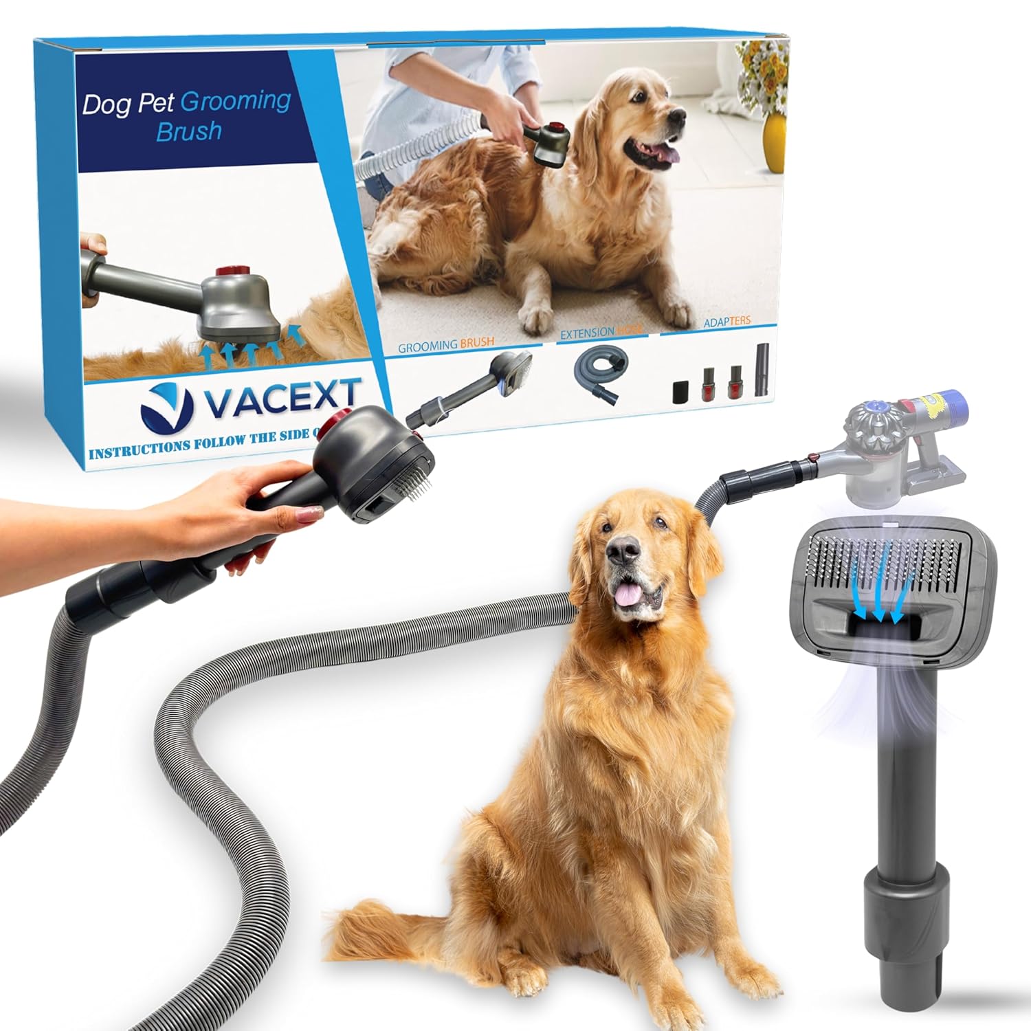 Ultimate Dyson-Compatible Pet Grooming Set - VACEXT