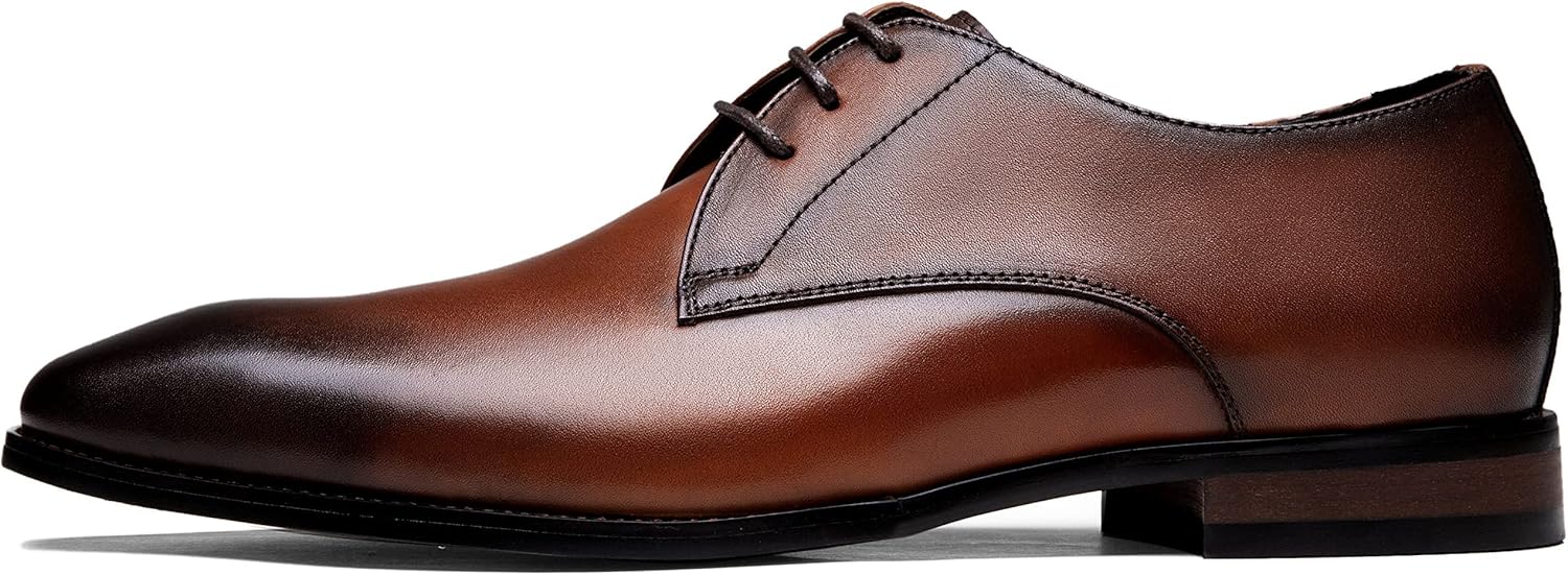 Jousen Men's Dress Shoes Leather Wingtip Oxford for Business