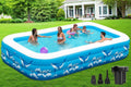 Large Inflatable Pool for Adults 130in x 72in x 22in - Oversized