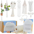 Macrame Kit for Beginners 153pc - Complete Starter Set with Book