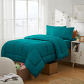 Sweet Home Collection Dorm Room Essentials Twin Bed in a Bag - Teal