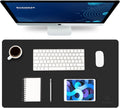 Small Office Leather Desk Mat and Mouse Pad - Durable Desktop