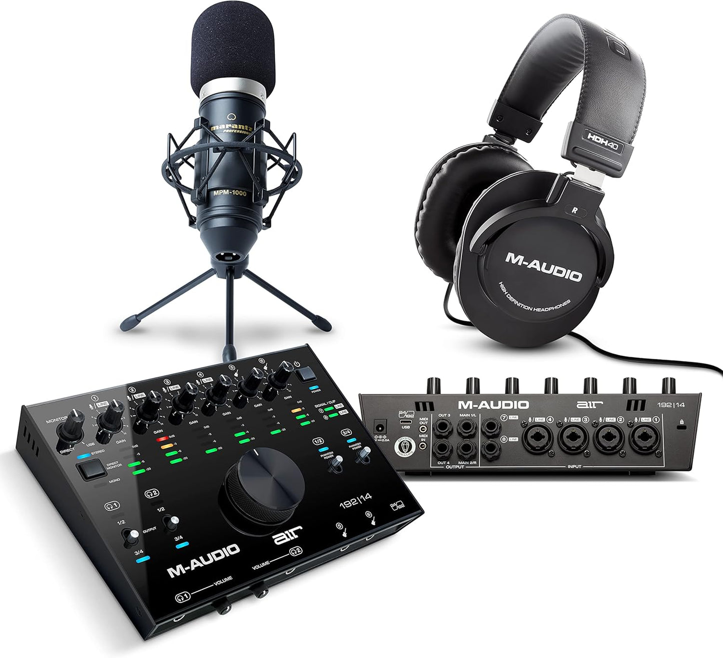 M-AUDIO AIR 192 | 14 Interfaz de Audio con Microfono XLR