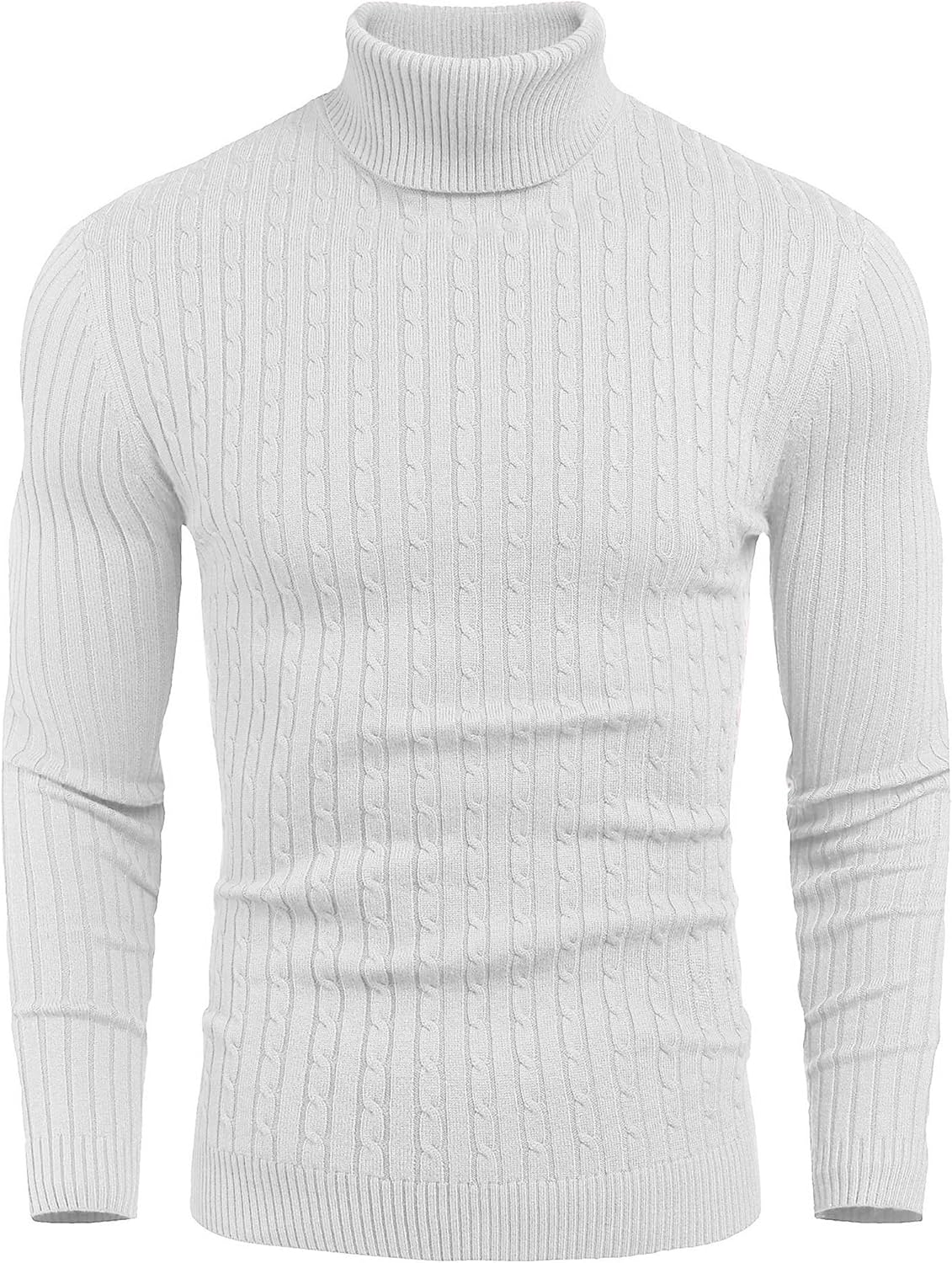 Stylish Men's Slim Fit Turtleneck Sweater for Casual Wear