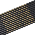 33in Pure Carbon Arrow Shafts 12-Pack - Spine 300-600 for Hunting