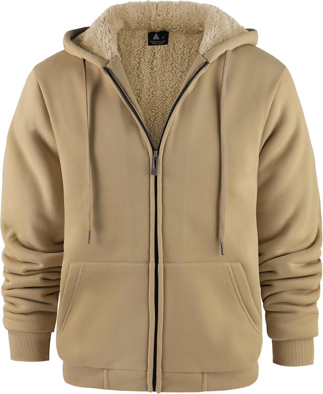 GEEK LIGHTING Heavyweight Fleece Hoodie for Men - Full Zip Up