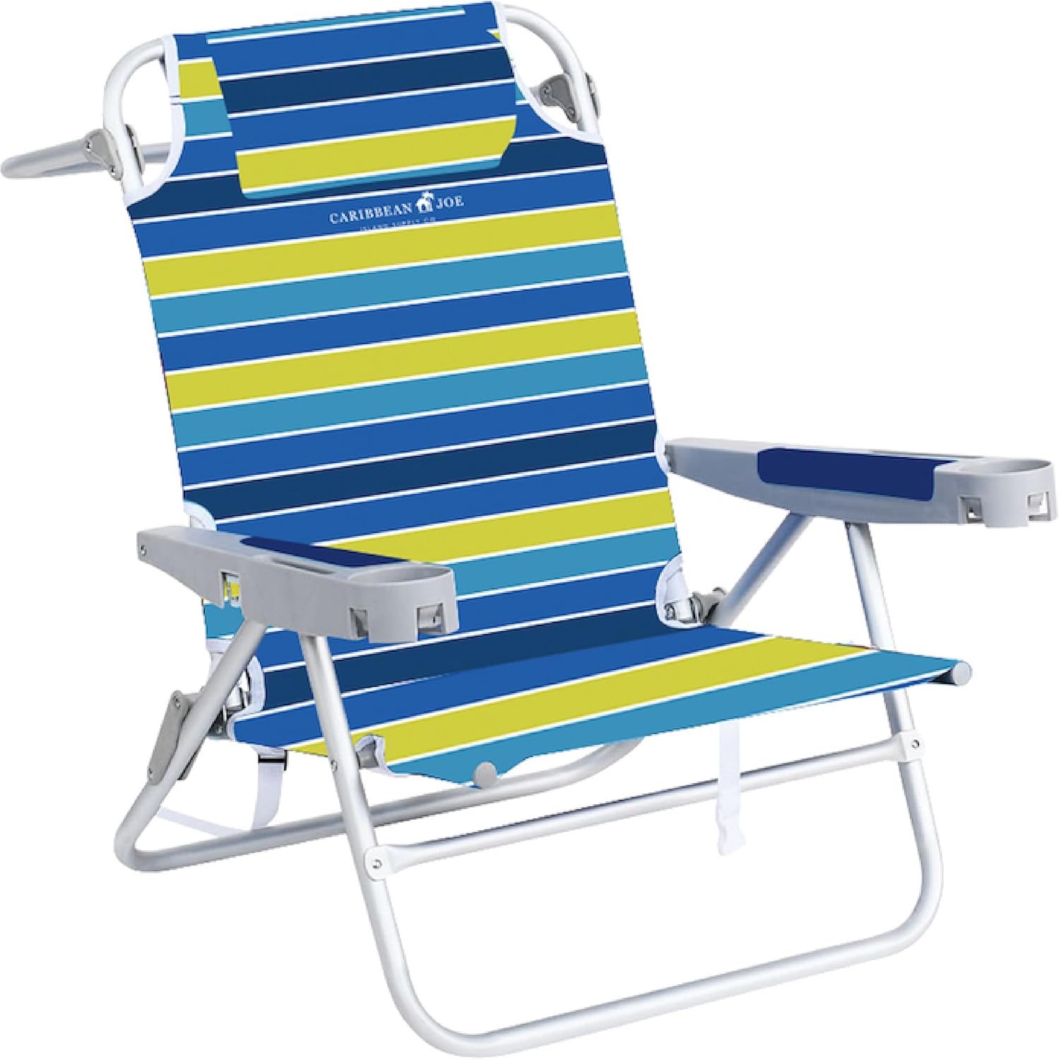 CARIBBEAN JOE Folding Beach Chair - Ultimate Comfort & Convenience