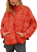 Bianstore Women's Oversized Quilted Lightweight Puffer Jacket - Casual