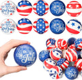 4th of July Stress Balls 48 Pack - Patriotic Mini PU Squeeze Toys