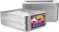 Aluminum Pans Half Size Cookie Sheet 100 Count - Durable Nonstick