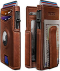 Airtag Wallet for Men with Money Clip - 10 Card Slim Metal Case