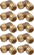 SharkBite 3/4 in 90 Degree Elbow, Pack of 10 - Fast Push-to-Connect