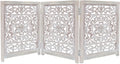 Wooden Foldable Pet Dog Safety Gate - 3 Panel 20in W x 24in H - Hand