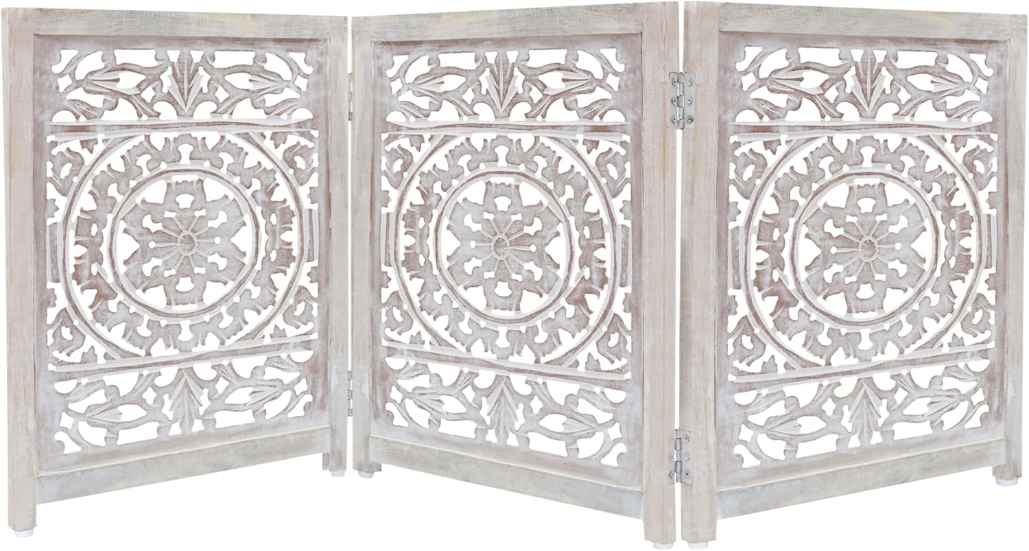 Wooden Foldable Pet Dog Safety Gate - Stylish and Functional