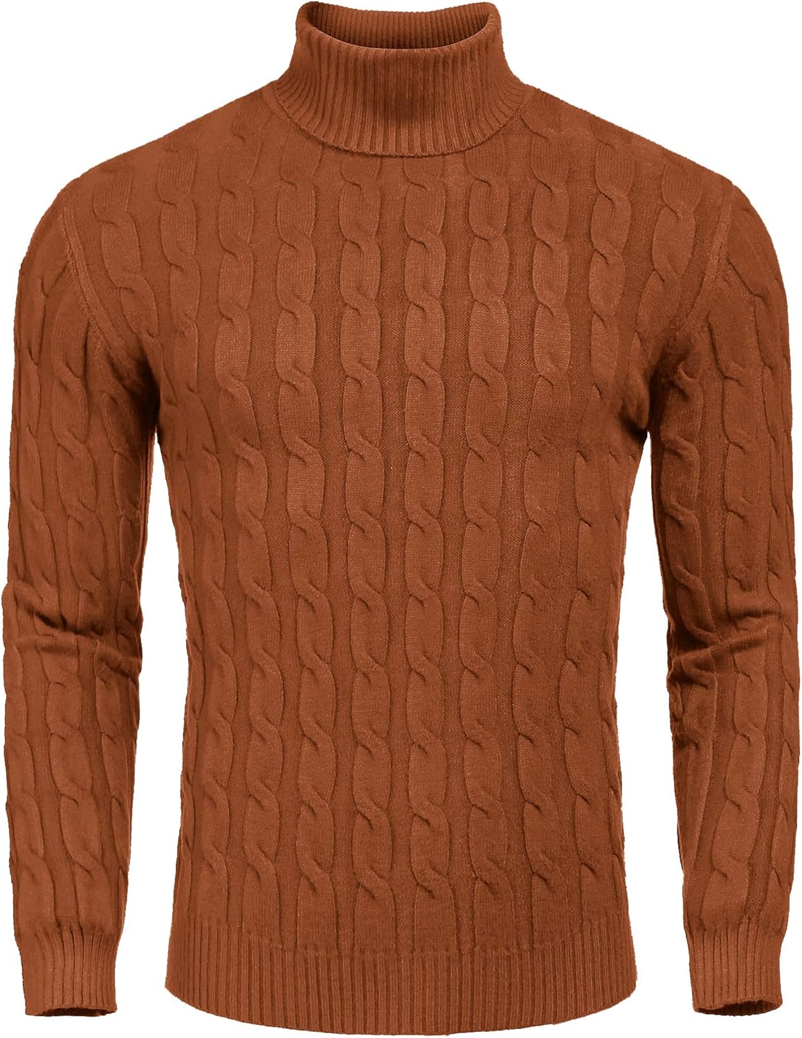 Men's Slim Fit Turtleneck Sweater for Casual Stylish Looks