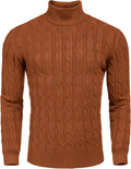 COOFANDY Men's Slim Fit Turtleneck Sweater - Warm Slim Pullover Shoes