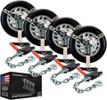 VULCAN Car Tie Down Lasso Straps 2 in x 96 in 4 Pack - Silver Series