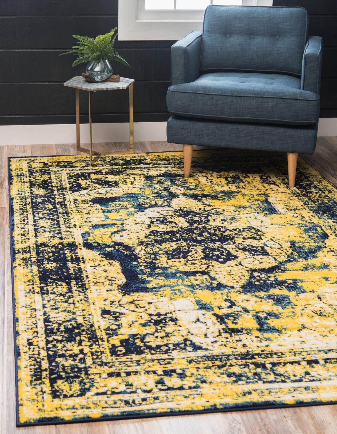 Unique Loom Sofia Collection Area Rug - Vintage Style for Home