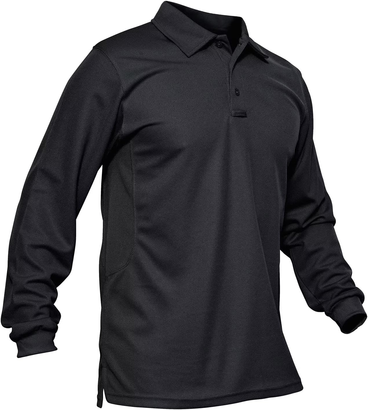 MAGCOMSEN Men's Quick Dry Performance Long Sleeve Polo Shirt