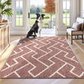 Kitchen Runner Rug 36x59 in Dark Pink - Non Slip Absorbent Mat