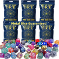 Mystery Dice Set of 7 Polyhedral Dice by UURM for RPGs