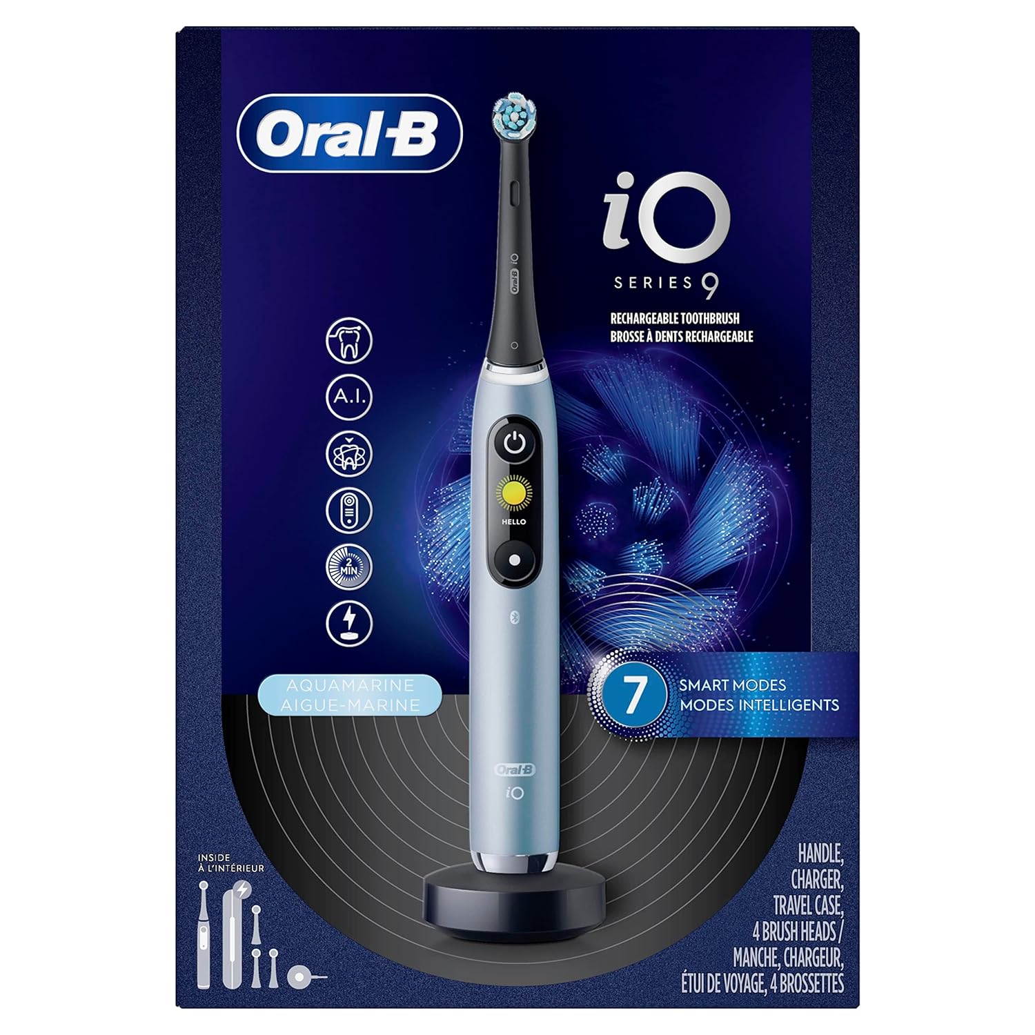 Oral-B iO Series 9 Electric Toothbrush for Advanced Plaque Removal