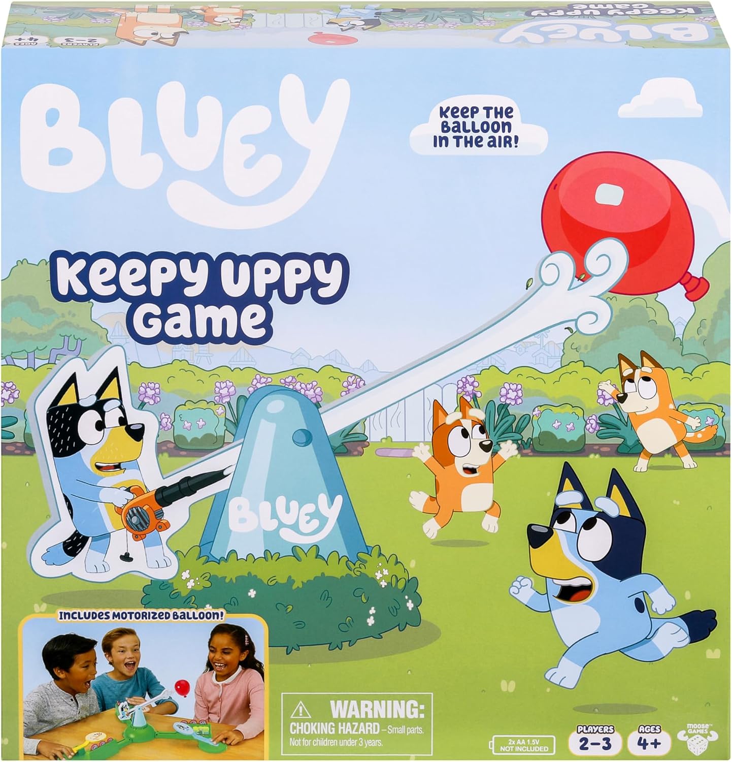Bluey Keepy Uppy Game for Motorized Balloon Fun!