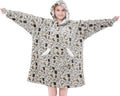 Wearable Blanket Hoodie for Adult Women - Oversized Sherpa Fleece Cozy