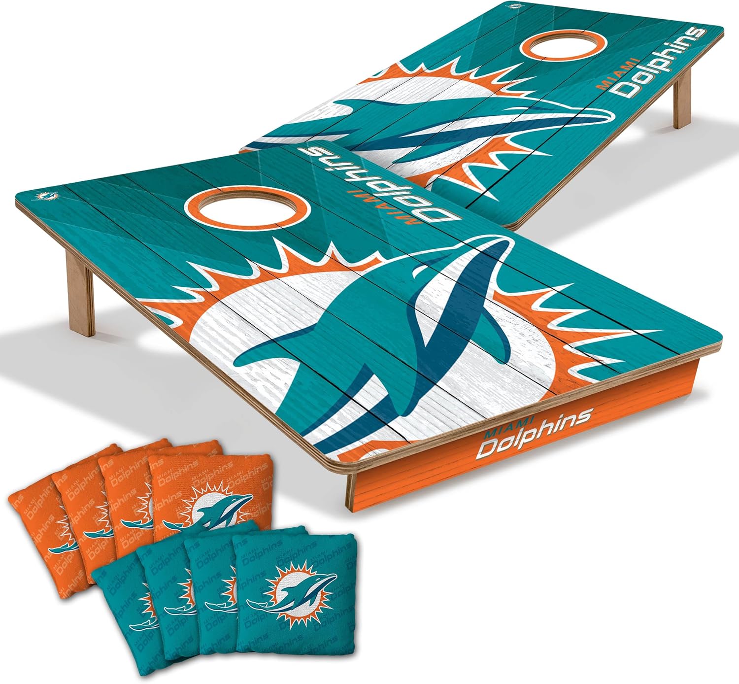 YouTheFan NFL 2 x 3 Wood Cornhole Game with Team Logo Bags