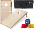 Cornhole Boards Regulation 4x2 Wood Set - Durable LED Rings Included
