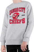 Team Helmet Kids Crewneck Sweatshirt for Boys and Girls - Eagles Logo