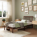 Novilla 12 in Twin Bed Frame with Classic Headboard - Solid Wood