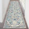 2 ft x 8 ft Hallway Runner Rug - Washable Vintage Distressed Boho