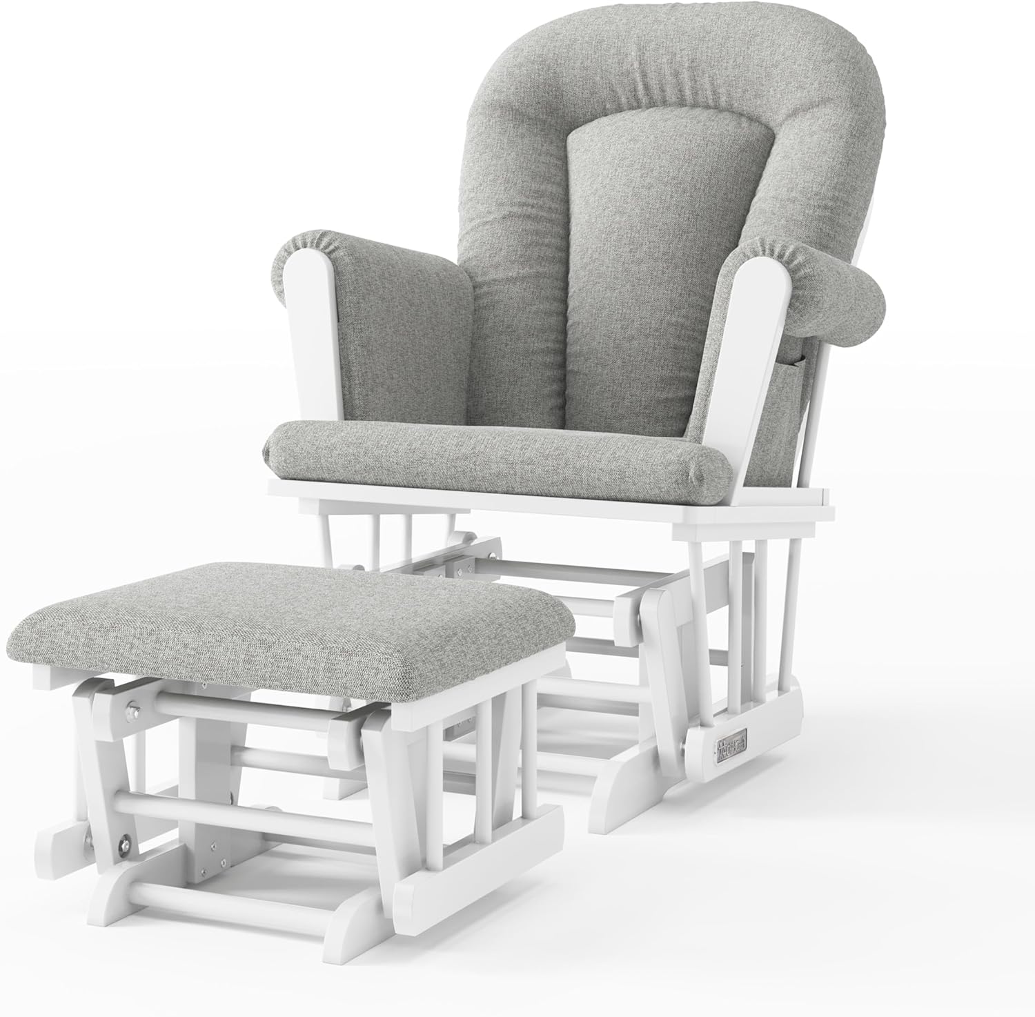 Child Craft Cozy Glider Rocker and Ottoman Set for Comfort