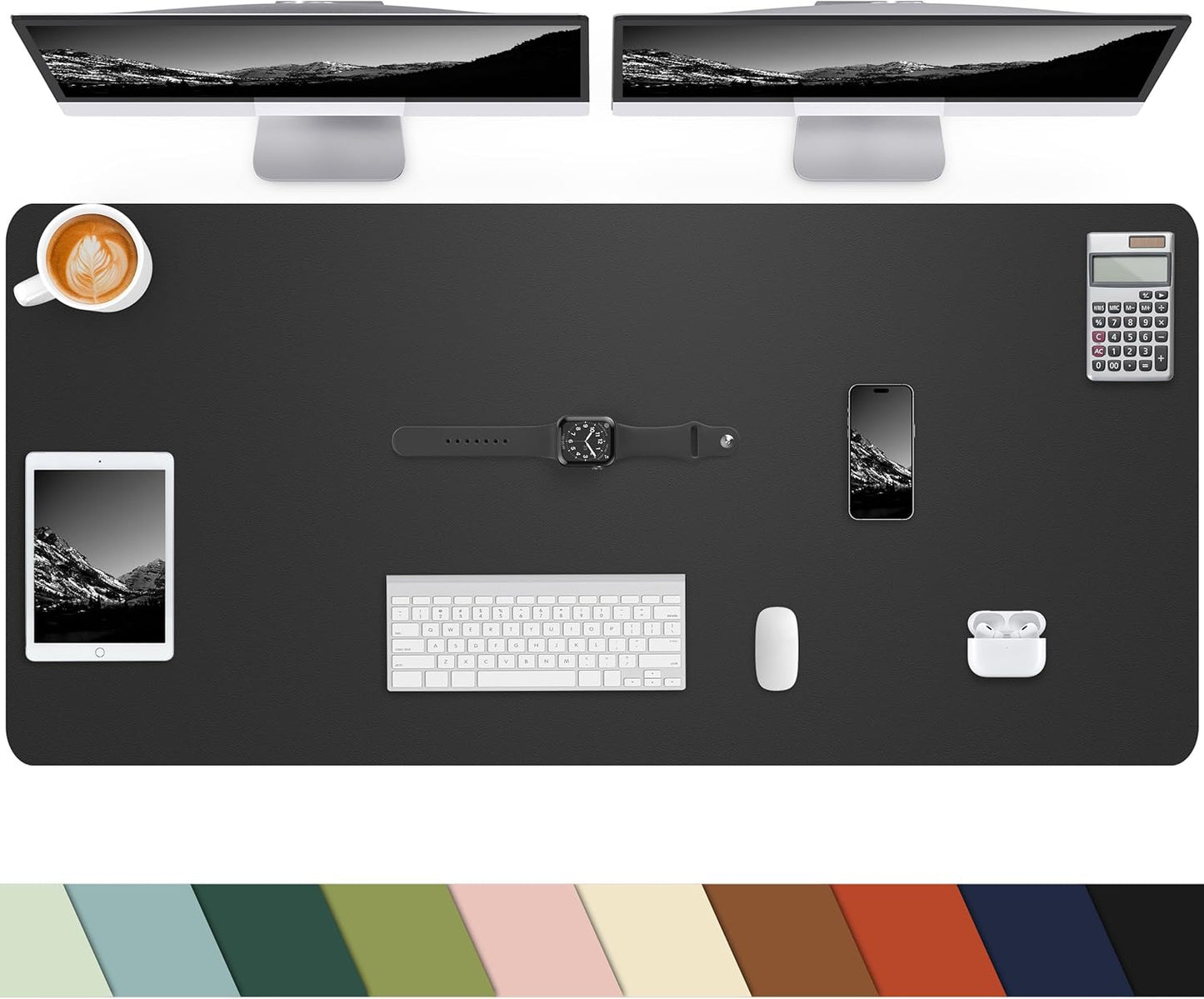Large Leather Desk Mat Protector for Office and Home Use
