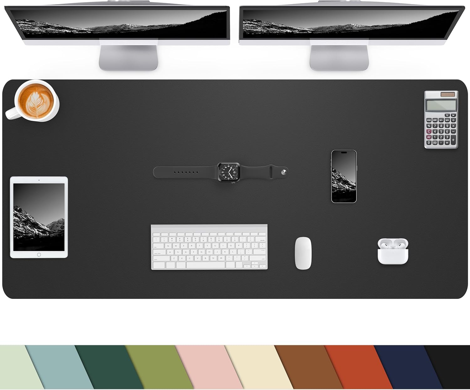 Large Leather Desk Mat Protector for Office and Home Use