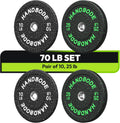 2-Inch Bumper Plates High Bounce Olympic Weight Plate Set - Durable