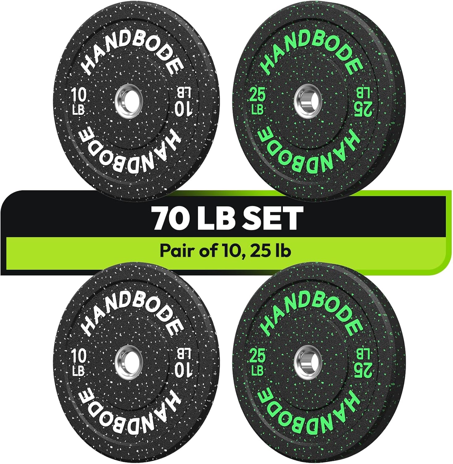 2-Inch Bumper Plates High Bounce for Olympic Weightlifting