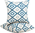 JMGBird Patio Pillows Outdoor Waterproof Set of 2 - 18x18 in Retro