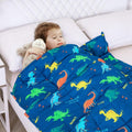 Kivik Weighted Blanket 5lbs Blue Dinosaur - Cozy Calm for Kids