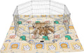 Dog Playpen Mat 72x72 Washable Crate Mat - Super Absorbent Leak-Proof