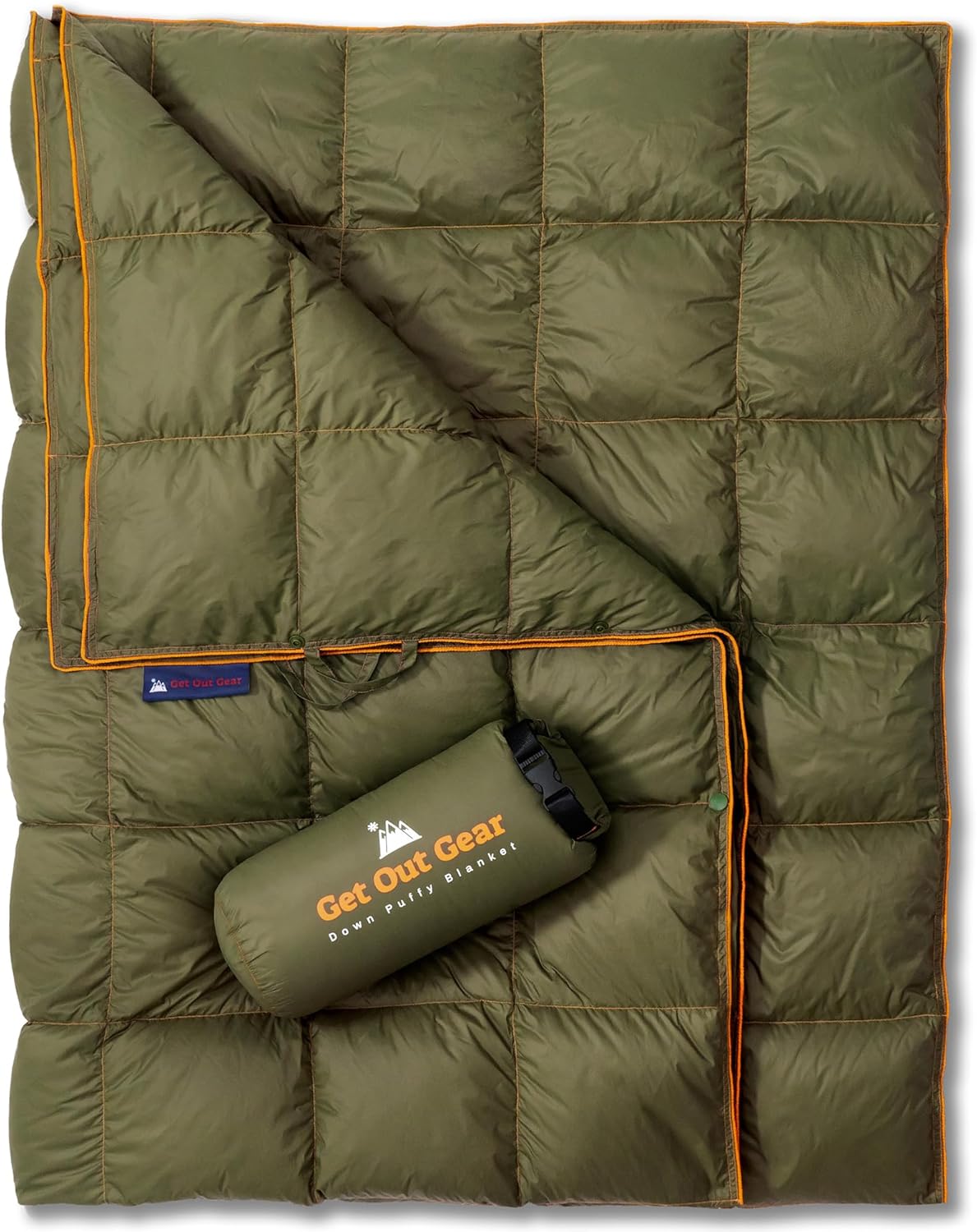Down Camping Blanket - Puffy, Packable, Lightweight and Warm
