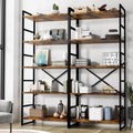 Shintenchi 2 Pieces 5 Tiers Bookshelf for Modern Home Storage