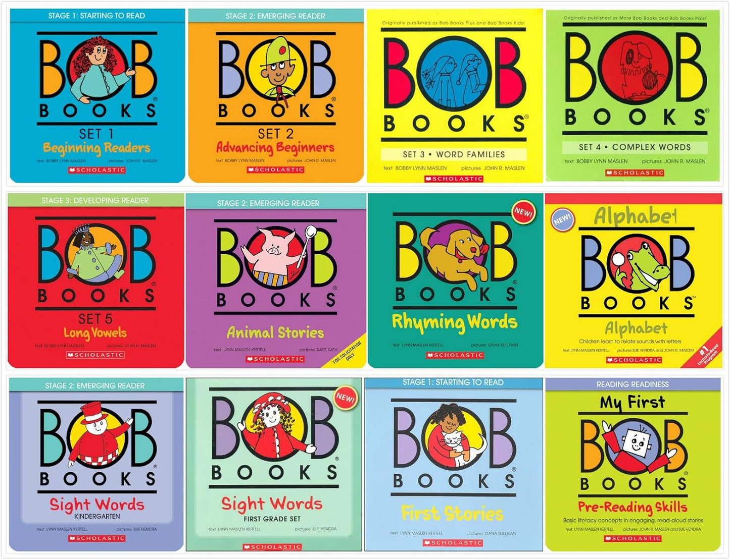 Bob Books Complete Sets Collection for Early Readers and Learners