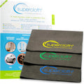 Supercloth Premium Microfiber Cleaning Cloth 3pk - Streak-Free, Lasts